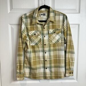 Salty Crew Long Haul Flannel Plaid Long Sleeve Button Down Shirt Mens Size XS